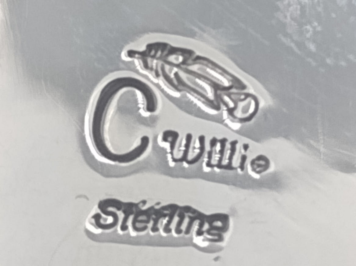 Sonoran Mountain Turquoise Sterling Silver Pendant by C. Willi Authentic Native American Handmade